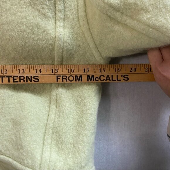 Wilfred Aritzia cropped short Ganna merino wool 3/4 sleevese button jacket Sz S - Picture 7 of 11